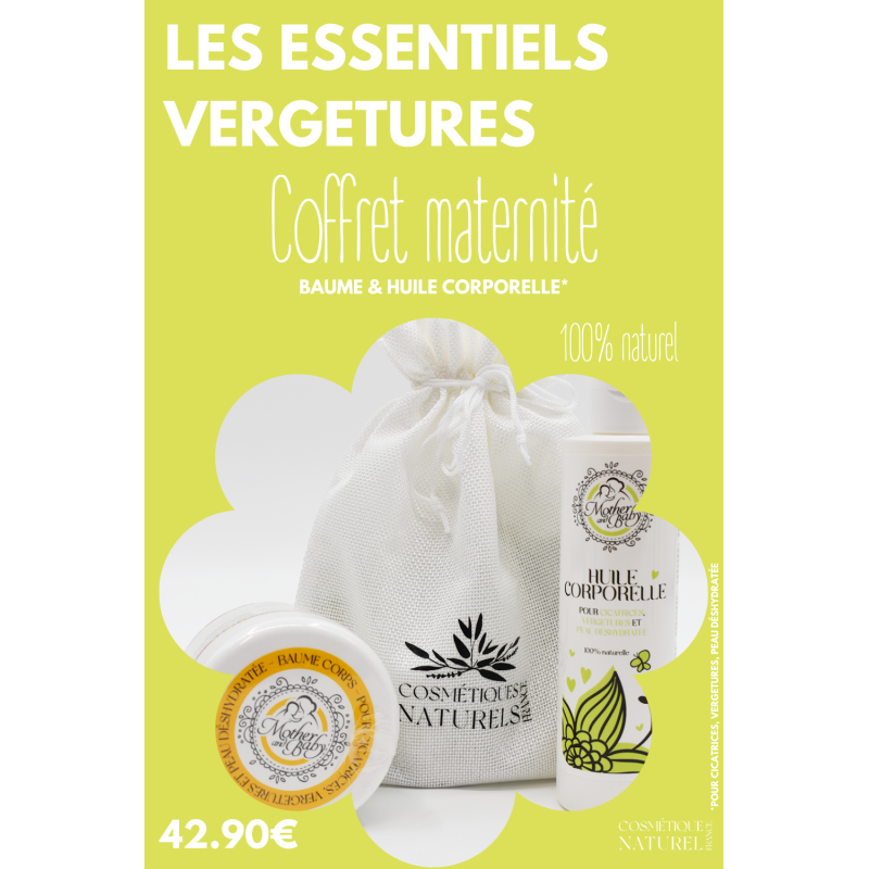 Coffret spécial vergetures 100% naturel - Cosmétique Naturel France