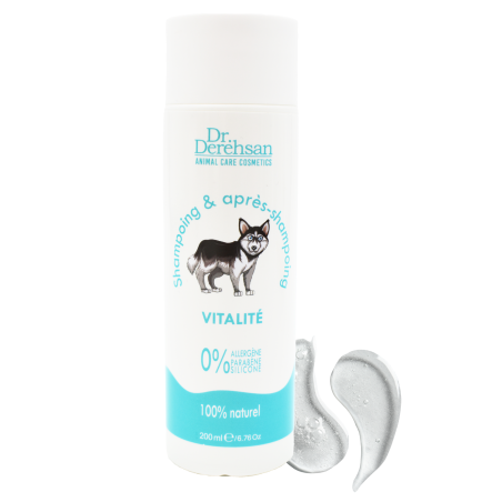 Shampoing pour chien 100% naturel - VITALITÉ - Produits d'hygiène 100% naturels