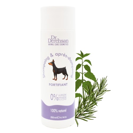 Shampoing pour chien 100% naturel - FORTIFIANT - Produits d'hygiène 100% naturels