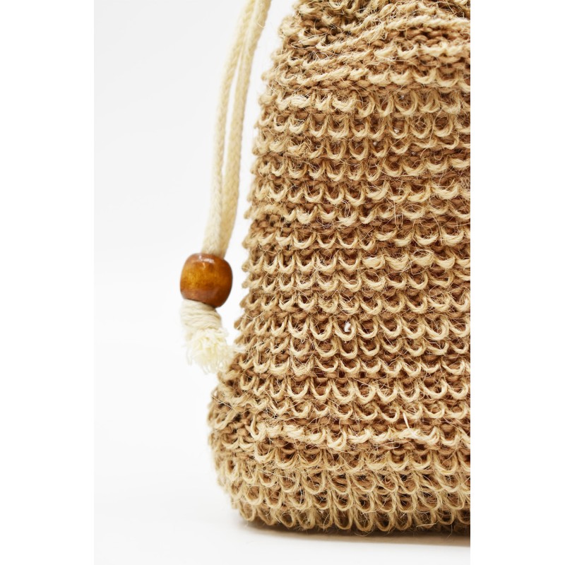 Sac à savon en sisal blanc - Cosmétique Naturel France