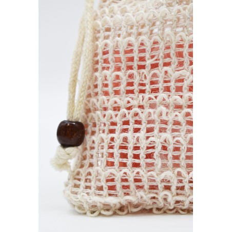 Sac à savon en sisal blanc - Cosmétique Naturel France