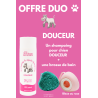 Shampoing pour chien 100% naturel et brosse de bain - OFFRE SPÉCIALE -