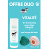 Shampoing pour chien 100% naturel et brosse de bain - OFFRE SPÉCIALE -