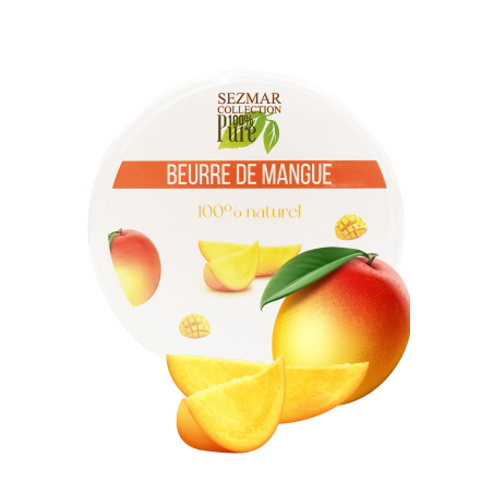 Pur beurre de mangue 100% naturel pour corps et cheveux, hydrate intensément - Cosmétiques 100% naturels