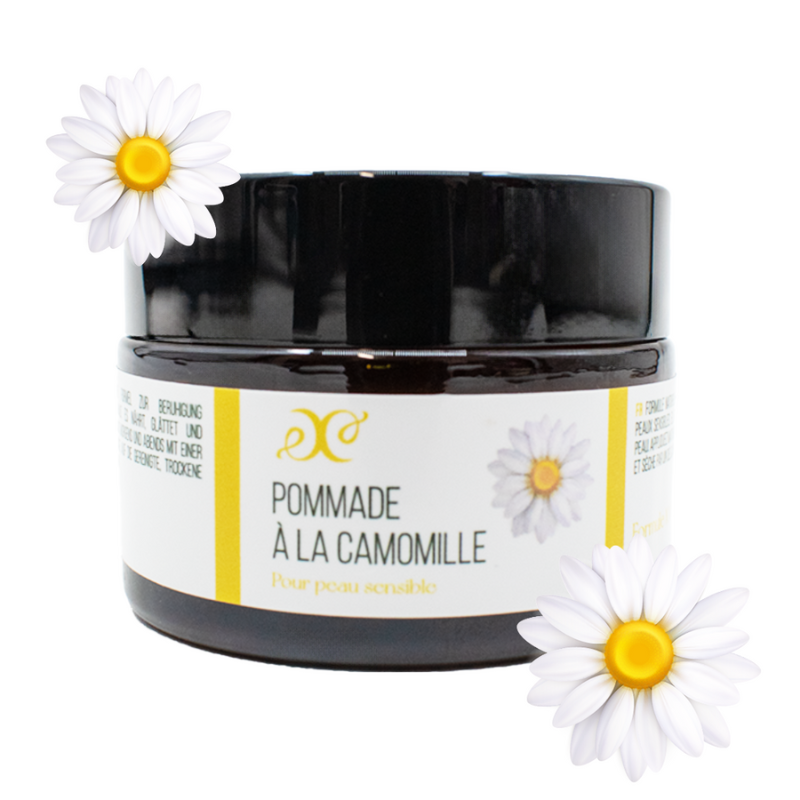 Pommade 100% naturelle à la camomille pour peau sensible