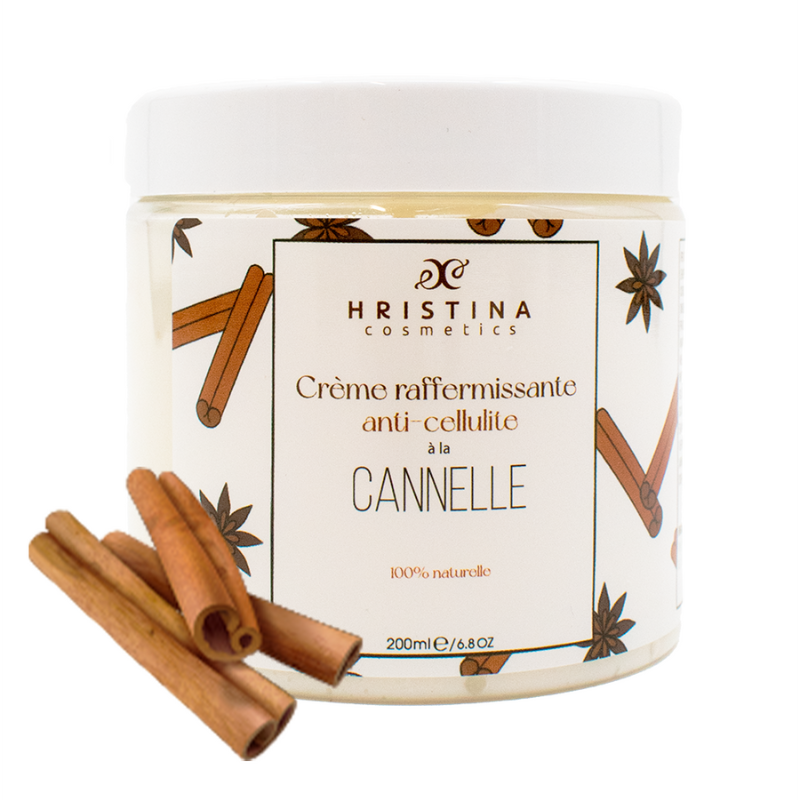 Crème anti-cellulite 100% naturelle raffermissante à la cannelle