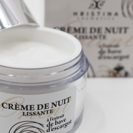 Crème de nuit à la bave d'escargot 100% naturelle