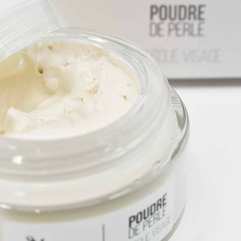 Masque visage 100% naturel à la poudre de perle