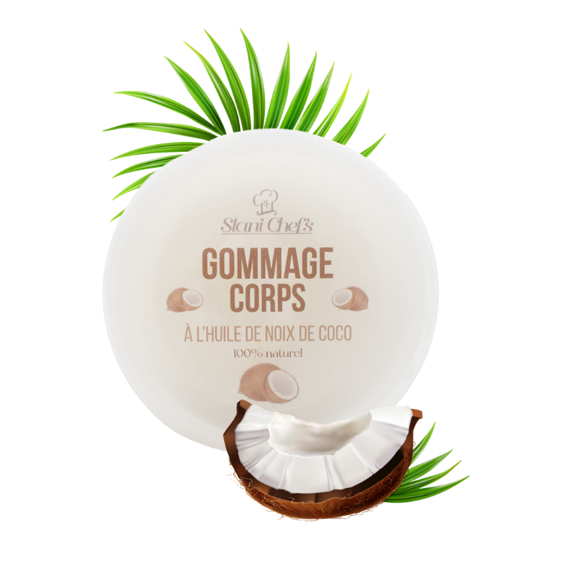 Gommage corporel à la noix de coco 100% naturel