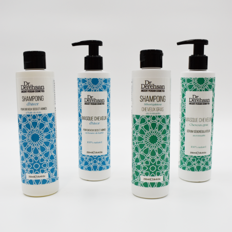 Gamme shampoing et masque cheveux gras
