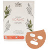Masque visage au konjac 100% naturel à l'argile rouge - Cosmétique Naturel France