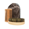Kit brosse + peigne pour barbe et moustache - Cosmétique Naturel