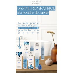 Gamme lithothérapie réparatrice - Crème contour des yeux, sérum, crème de jour et crème de nuit - Cosmétiques 100% naturels