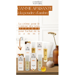 Gamme lithothérapie apaisante - Crème contour des yeux, sérum, crème de jour et crème de nuit - Cosmétiques 100% naturels