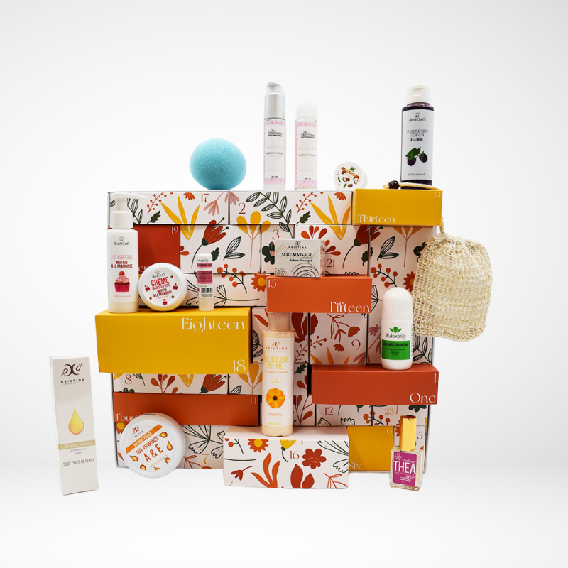Calendrier de l'avent 2024 - Cosmétiques 100% naturels - Cosmétique Naturel