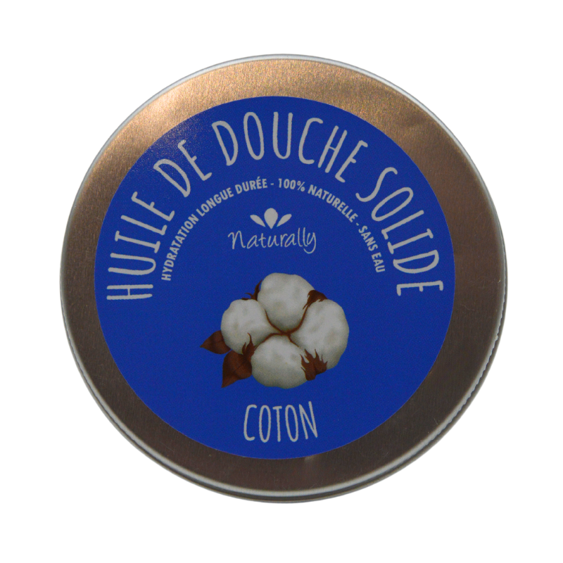 Huile de douche solide - COTON - Cosmétique Naturel France