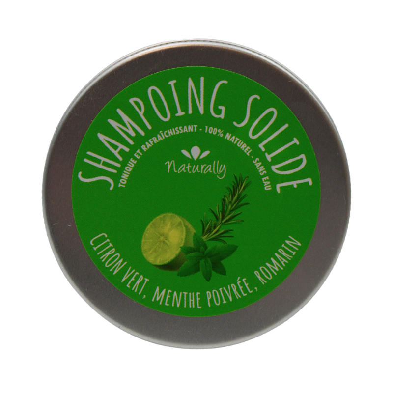 Shampoing solide 100% naturel - TONIQUE ET RAFRAÎCHISSANT