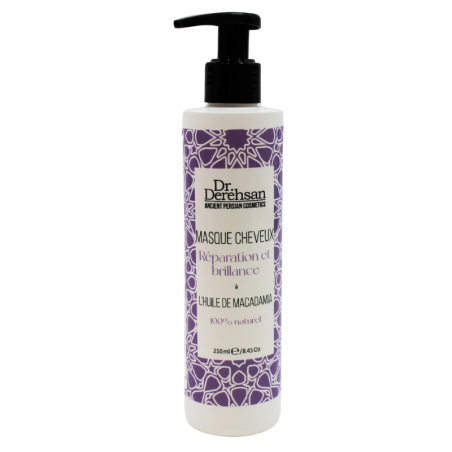 Masque capillaire brillance et réparation, pointes très abimés, manque d'éclat 100% naturel - Huile de macadamia - 100% naturel