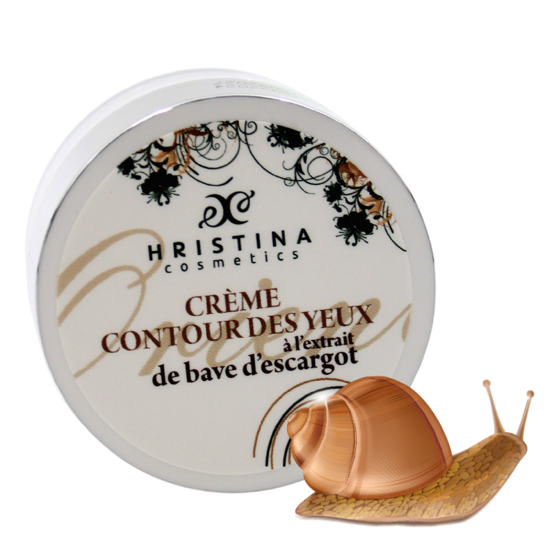 Crème contour des yeux à la bave d'escargot
