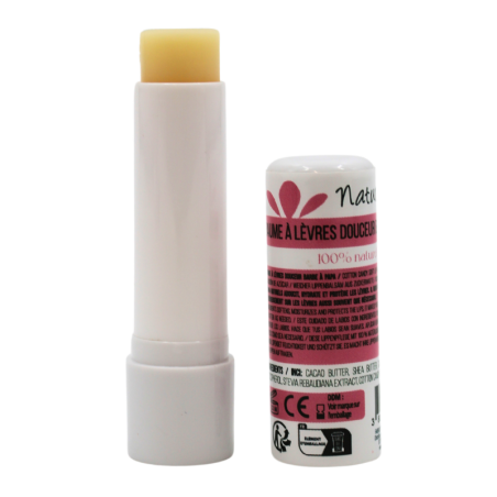 Baume à lèvres douceur barbe à papa - Cosmétique 100% naturel