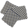 Lot de 3 cotons lavables gris assortis motif écailles
