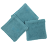 Lot de 3 cotons lavables bleus assortis motif floral