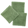 Lot de 3 cotons lavables verts assortis motif floral