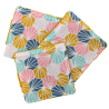 Lot de 3 cotons lavables jaunes assortis motif ruche
