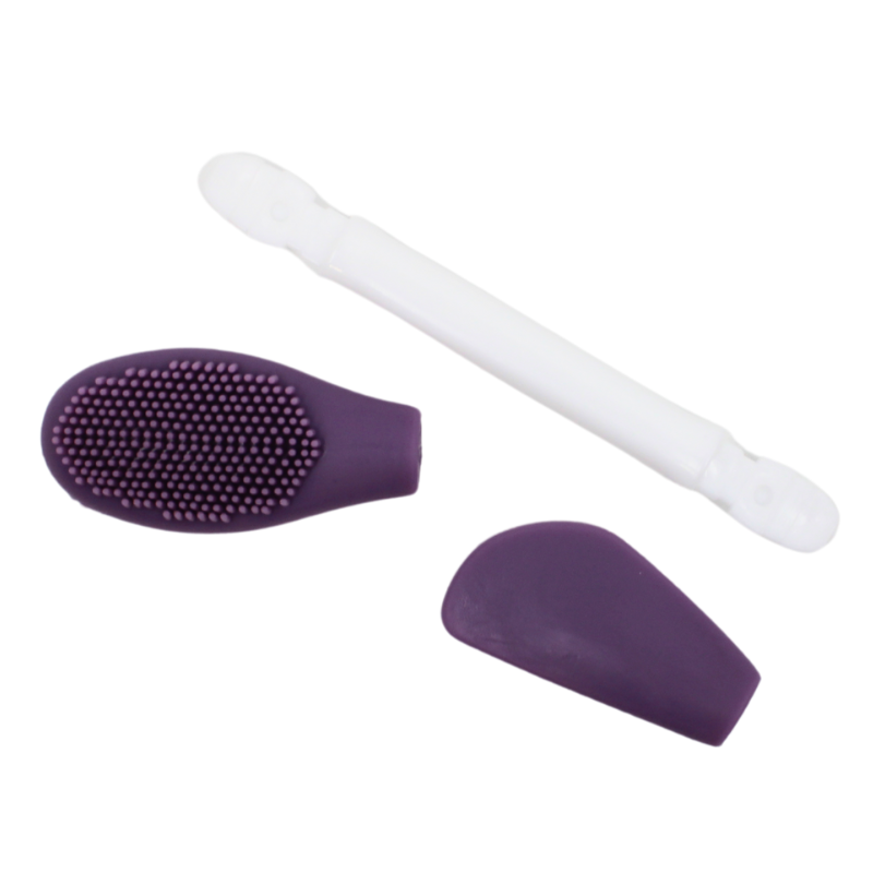 Spatule & brosse visage à double face
