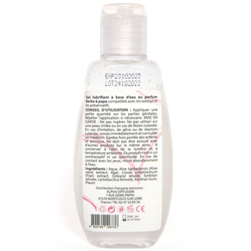 Lubrifiant naturel barbe à papa - Lubrifiant 100% naturel