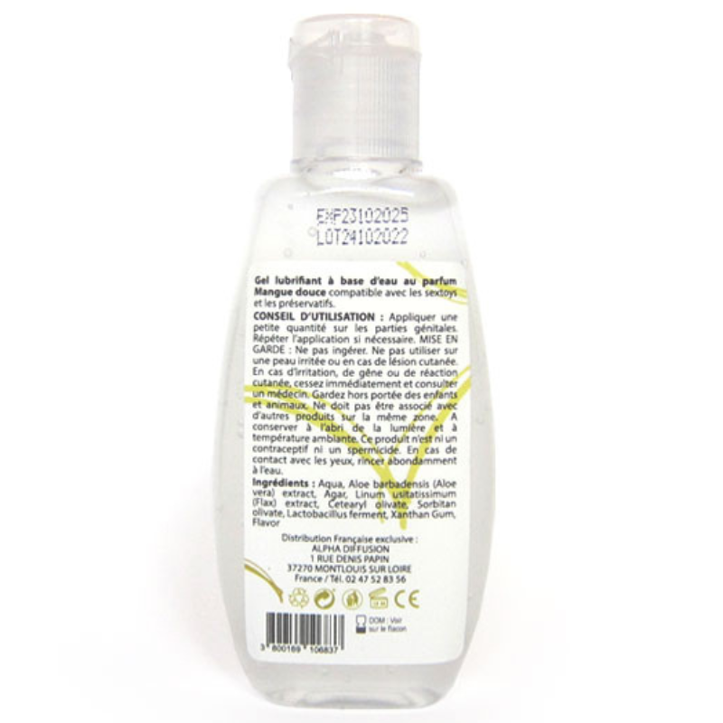 Lubrifiant naturel Mangue - Lubrifiant 100% naturel