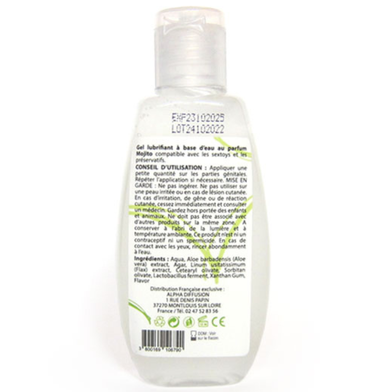 Lubrifiant naturel mojito - Lubrifiant 100% naturel