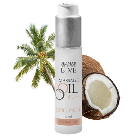 Huile de massage naturelle Noix de coco - Huile 100% naturelle