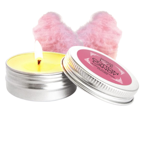 Bougie de massage naturelle barbe à papa - Bougie de massage 100% naturelle