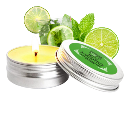 Bougie de massage naturelle mojito - Bougie de massage 100% naturelle
