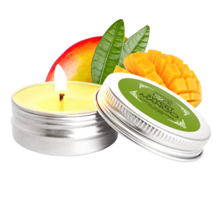 Bougie de massage naturelle Mangue - Bougie de massage 100% naturelle