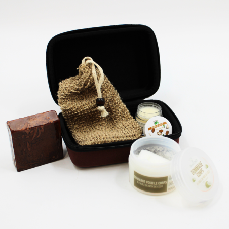🤎 Coffret Gommage Corps & Soin – 100% Naturel
