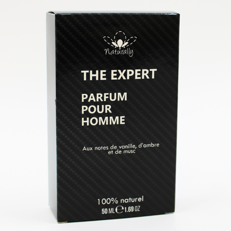 Parfum homme 100% naturel – Vanille, ambre & musc – 50 ml