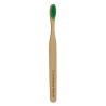 Brosse à dents douce en bambou verte