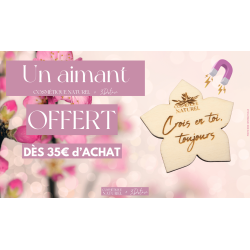 Aimant gravé en bois 3DSTORE dès 35€ d'achat - Cadeau