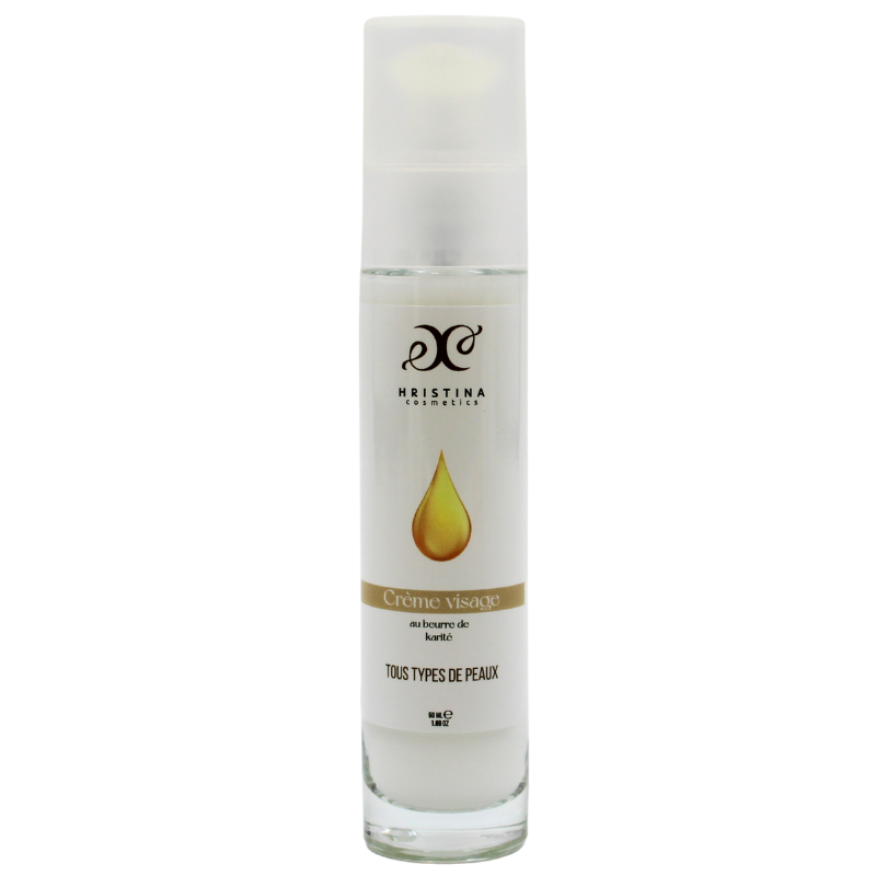 Crème visage tous types de peau au beurre de karité  - Cosmétique 100% naturel