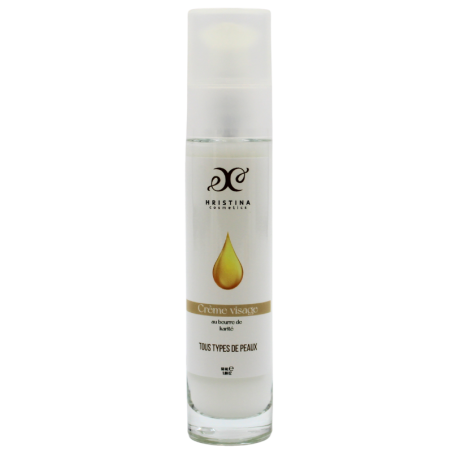 Crème visage tous types de peau au beurre de karité  - Cosmétique 100% naturel