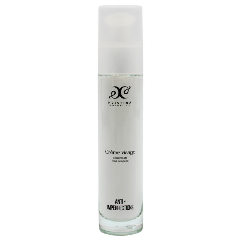 Crème visage anti imperfections à la fleur de soucis - Cosmétique 100% naturel