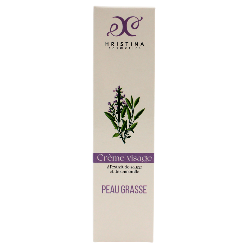 Crème visage peau grasse à la camomille - Cosmétique 100% naturel