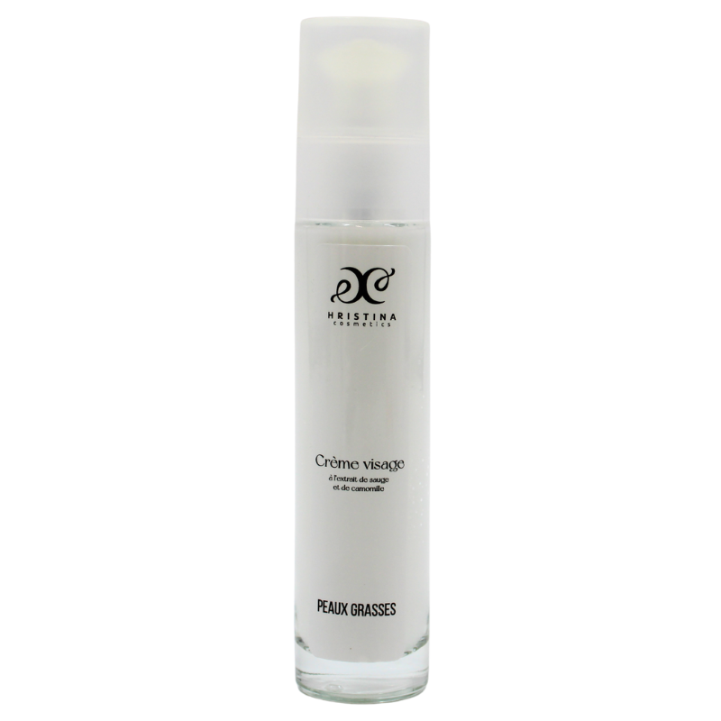 Crème visage peau grasse à la camomille - Cosmétique 100% naturel