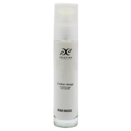 Crème visage peau grasse à la camomille - Cosmétique 100% naturel
