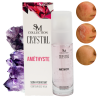 Crème pour le contour des yeux hydratante 100% naturelle à la poudre d'améthyste - Cosmétique lithothérapie 100% naturelle