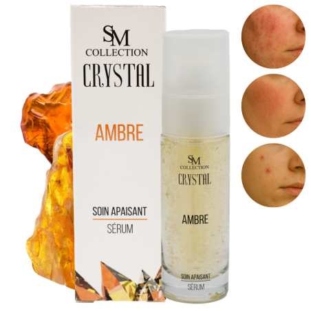 Sérum apaisant 100% naturel à la poudre d'ambre - Cosmétique lithothérapie 100% naturelle