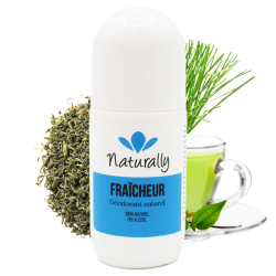 Déodorant roll zestes d'agrumes - Thé vert, thé blanc et vétiver - Cosmétique 100% naturel