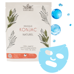 Masque visage au konjac 100% naturel au collagène - Cosmétique Naturel France